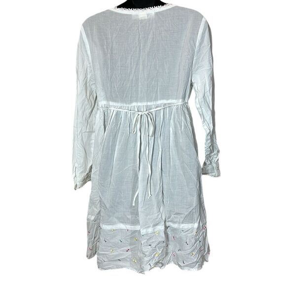 Eileen west vintage 90s coquette nightgown bow embroidered lightweight lace xs - Picture 7 of 11